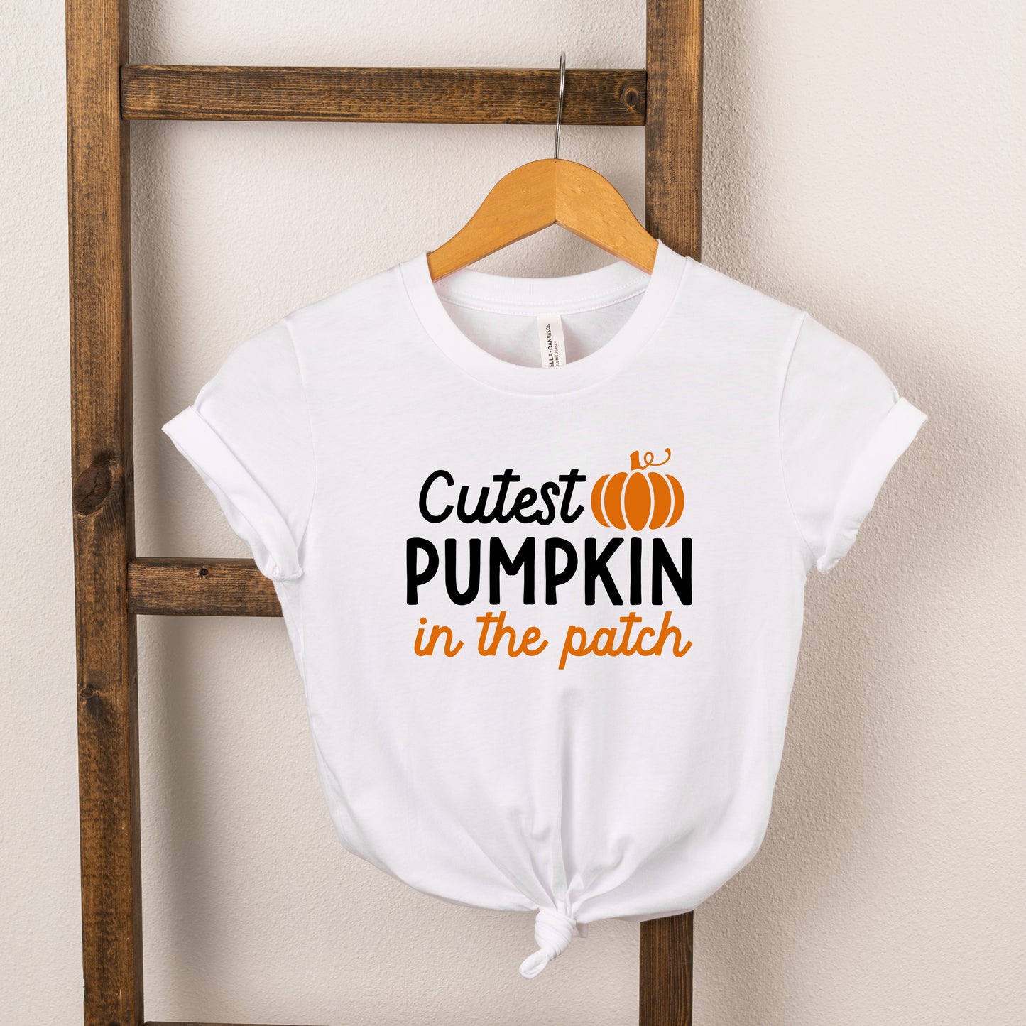 Cutest Pumpkin In The Patch Colorful | Toddler Short Sleeve Crew Neck