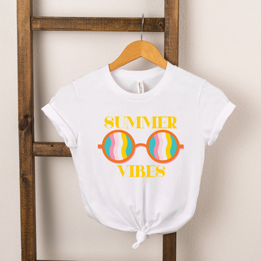 Summer Vibes Sunglasses | Youth Short Sleeve Crew Neck