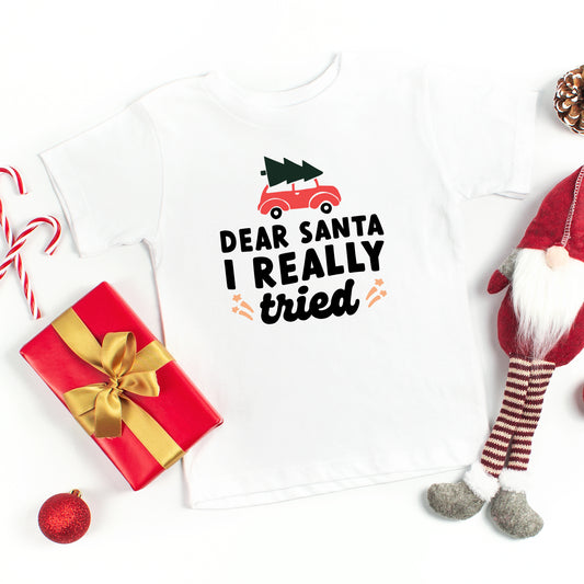 I Really Tried Car | Toddler Short Sleeve Crew Neck