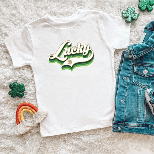 Lucky Script | Youth Short Sleeve Crew Neck