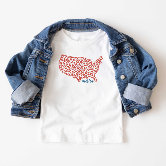 'Merica Map | Youth Short Sleeve Crew Neck