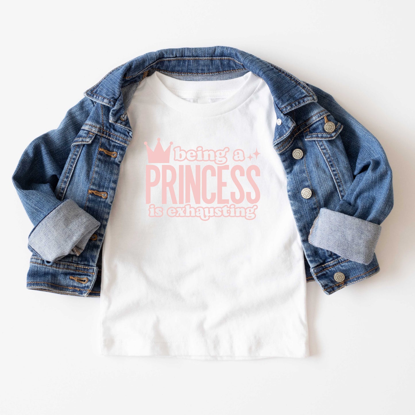 Being A Princess Is Exhausting | Youth Short Sleeve Crew Neck