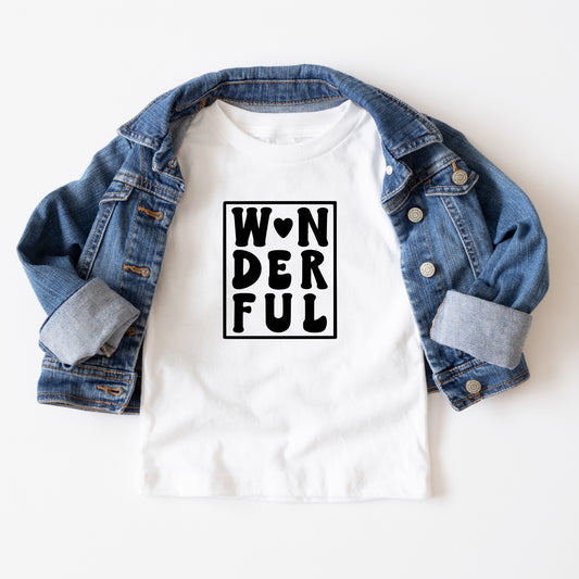 Wonderful Block | Youth Short Sleeve Crew Neck