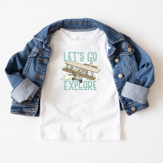 Let's Go Explore | Youth Short Sleeve Crew Neck
