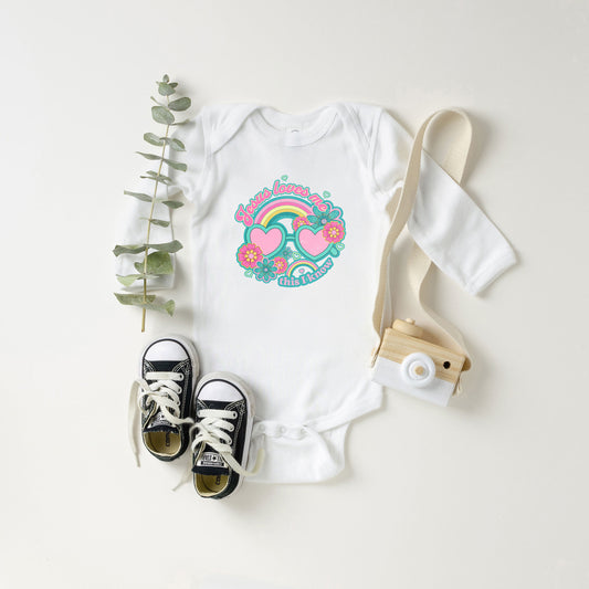 Jesus Loves Me Sunglasses | Baby Long Sleeve Onesie