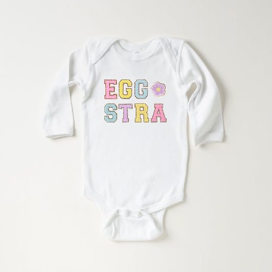 Eggstra Flower | Baby Long Sleeve Onesie