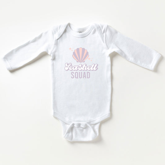 Seashell Squad | Baby Long Sleeve Onesie
