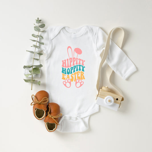 Hippity Hoppity Easter | Baby Long Sleeve Onesie