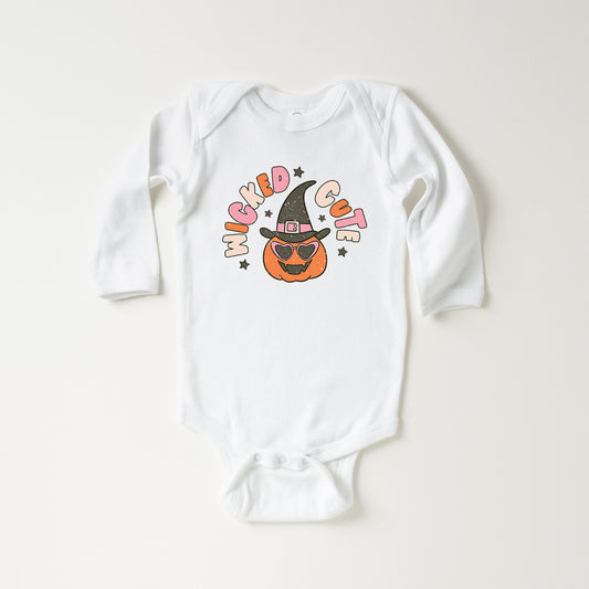 Wicked Cute Pumpkin | Baby Long Sleeve Onesie