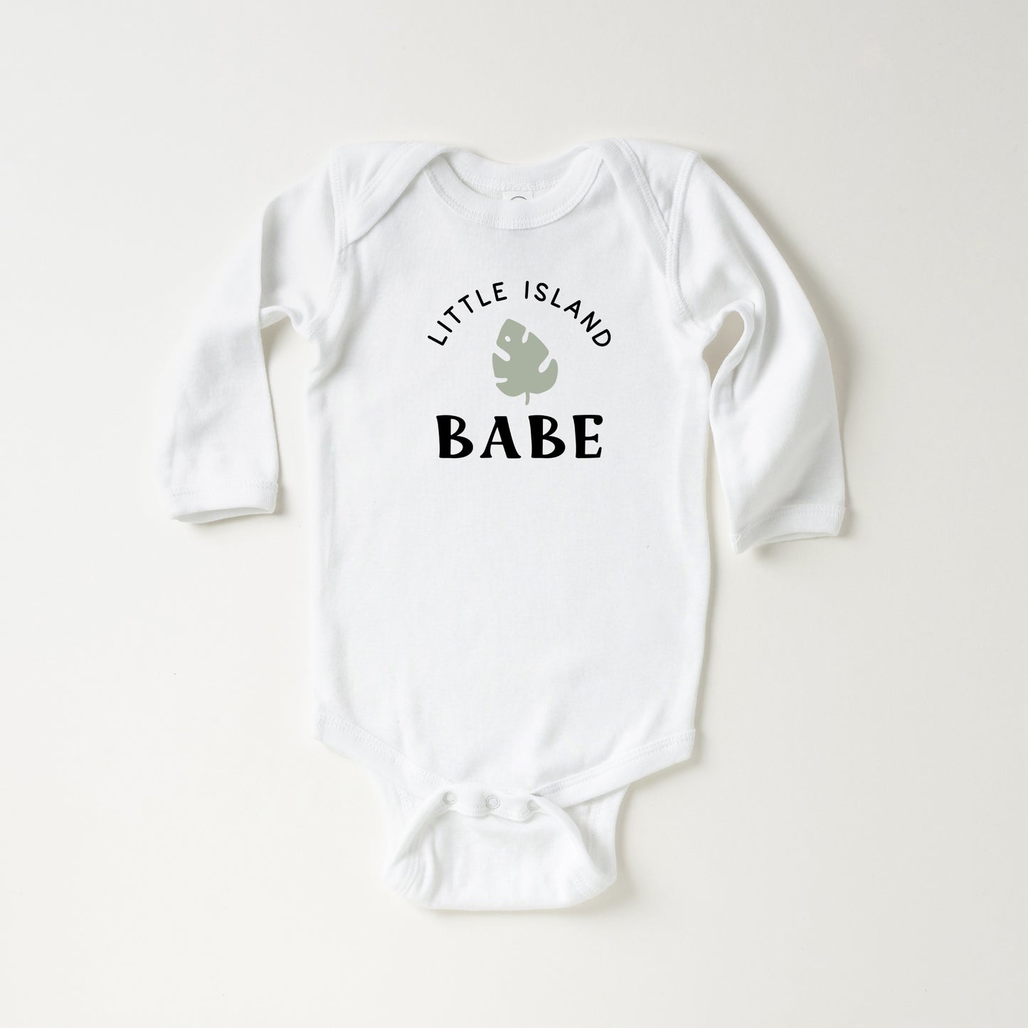 Little Island Babe | Baby Long Sleeve Onesie