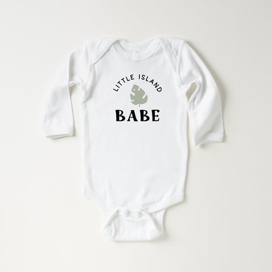 Little Island Babe | Baby Long Sleeve Onesie