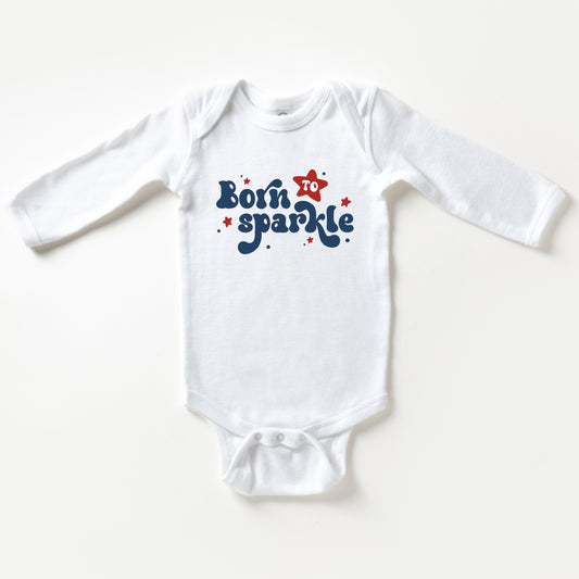 Born To Sparkle | Baby Long Sleeve Onesie