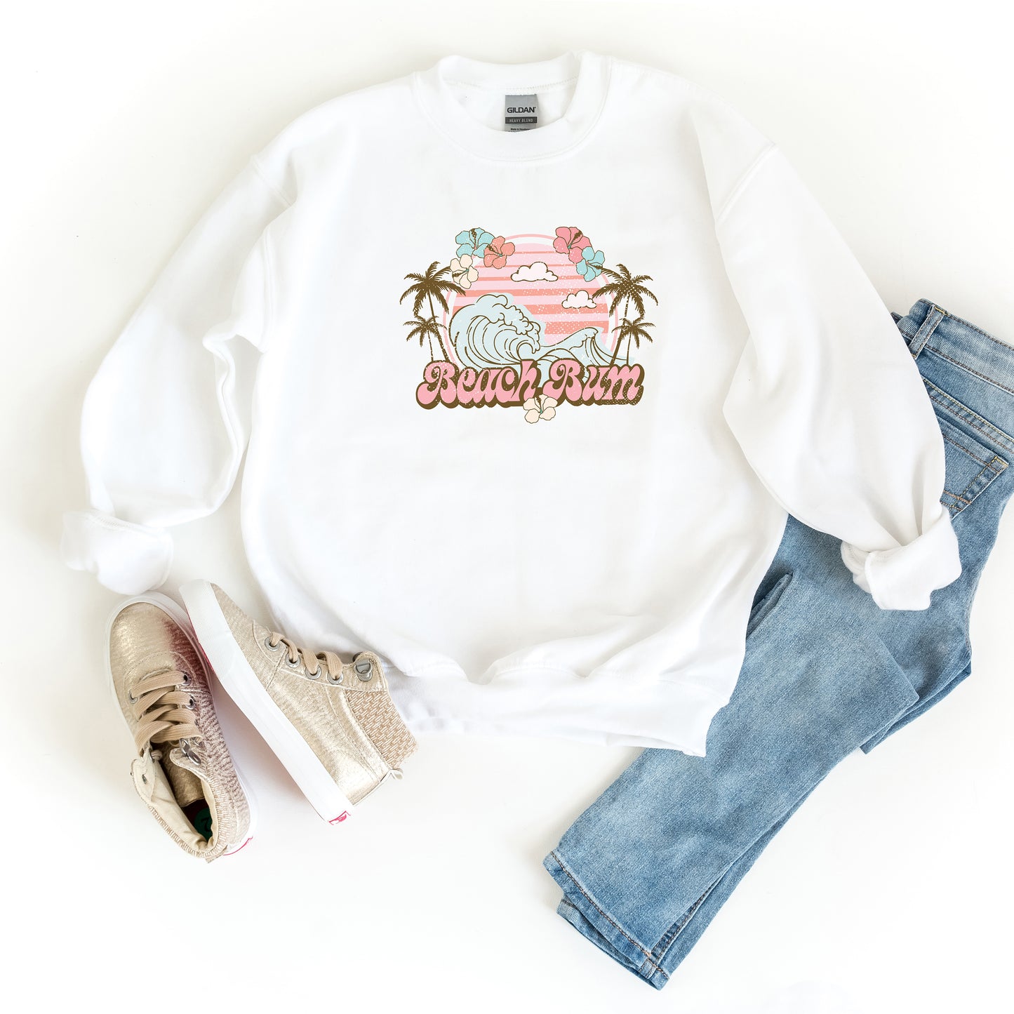 Beach Bum Waves | Youth Sweatshirt