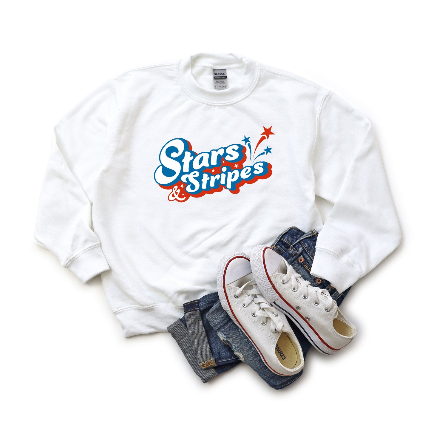 Stars and Stripes Firework | Youth Sweatshirt