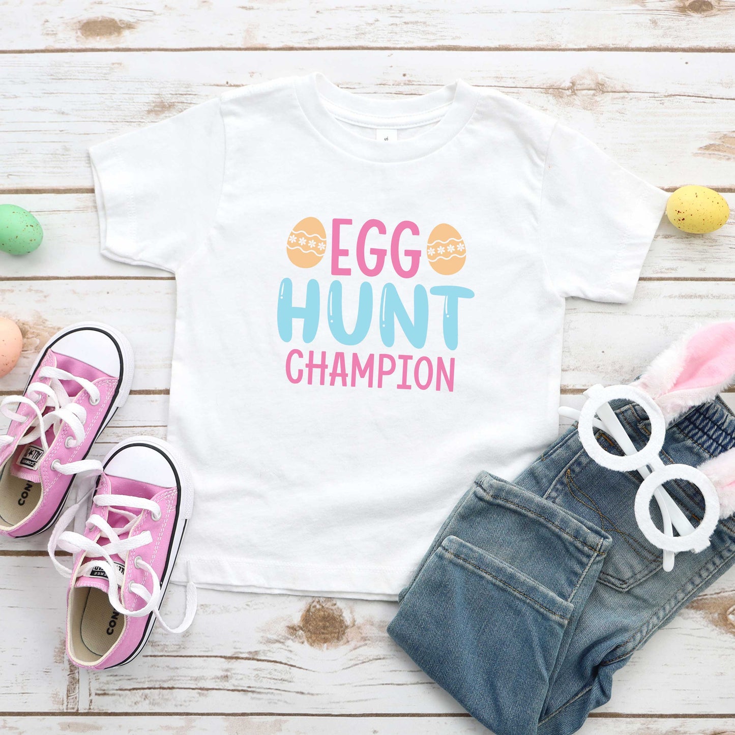 Egg Hunt Champion | Toddler Short Sleeve Crew Neck