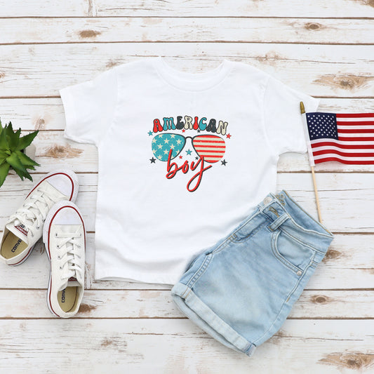 American Boy Sunglasses | Youth Short Sleeve Crew Neck