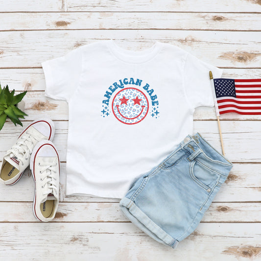 Leopard American Babe | Youth Short Sleeve Crew Neck