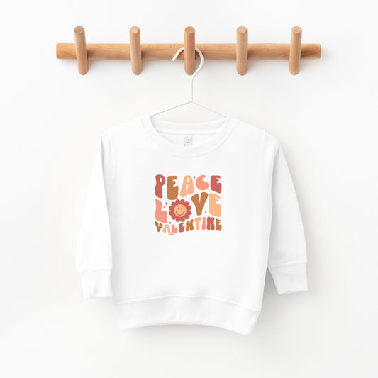 Peace Love Valentine | Toddler Sweatshirt