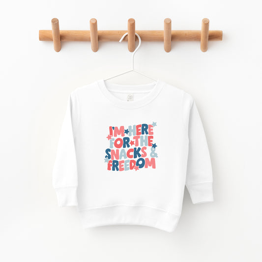 I'm Here For The Snacks | Toddler Sweatshirt