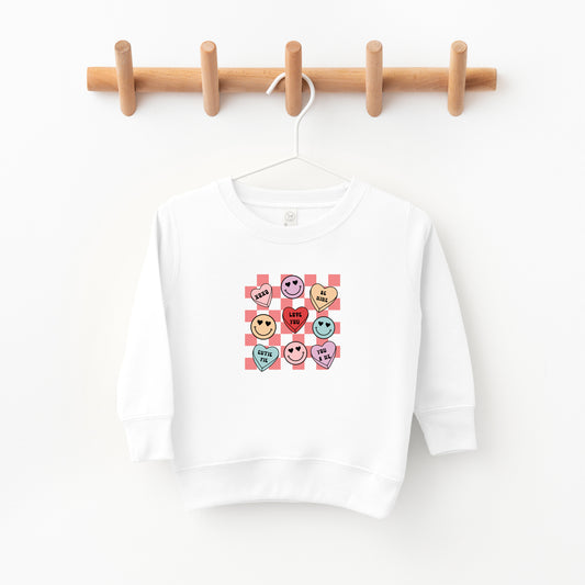 Candy Heart Smile Solid | Toddler Sweatshirt