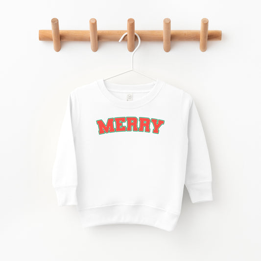 Merry Varsity | Toddler Sweatshirt