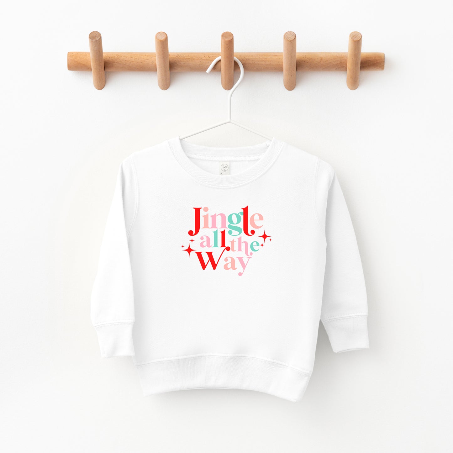 Jingle All The Way Colorful | Toddler Sweatshirt