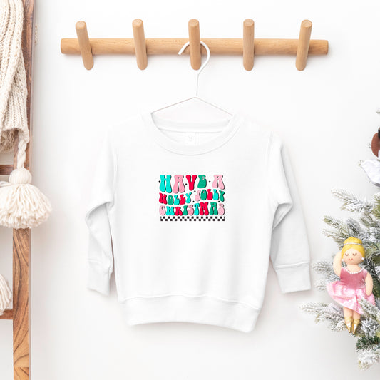 Retro Have A Holly Jolly Christmas | Toddler Sweatshirt