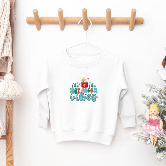 Retro Hot Cocoa Vibes | Toddler Sweatshirt