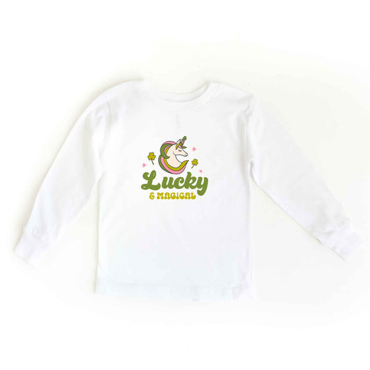 Lucky Magical Unicorn | Toddler Long Sleeve Tee