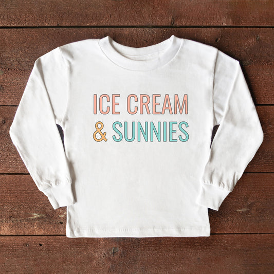Ice Cream And Sunnies | Youth Long Sleeve Tee