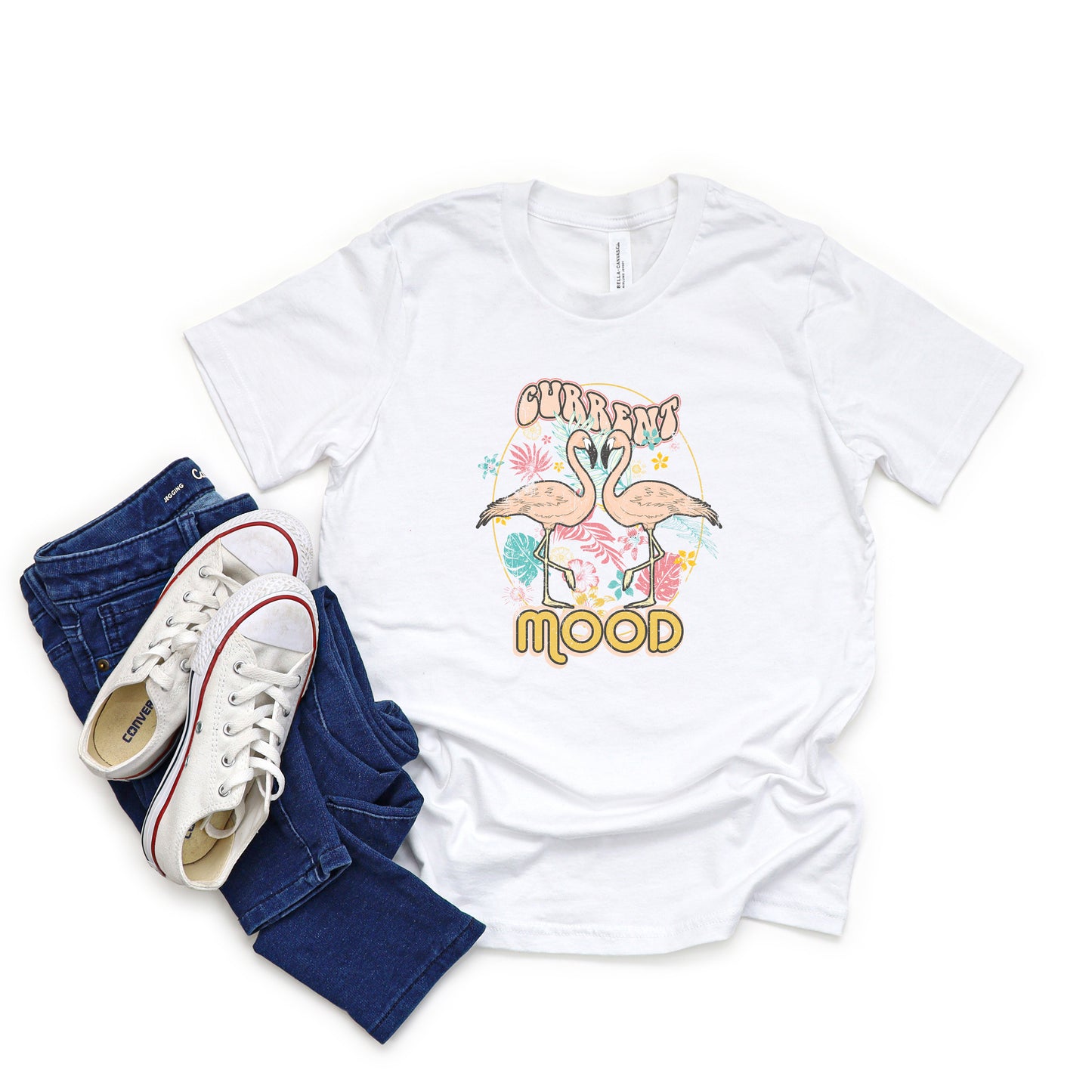 Current Mood Flamingos | Youth Short Sleeve Crew Neck