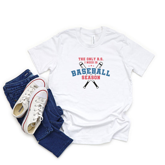Baseball Season Bats | Youth Short Sleeve Crew Neck