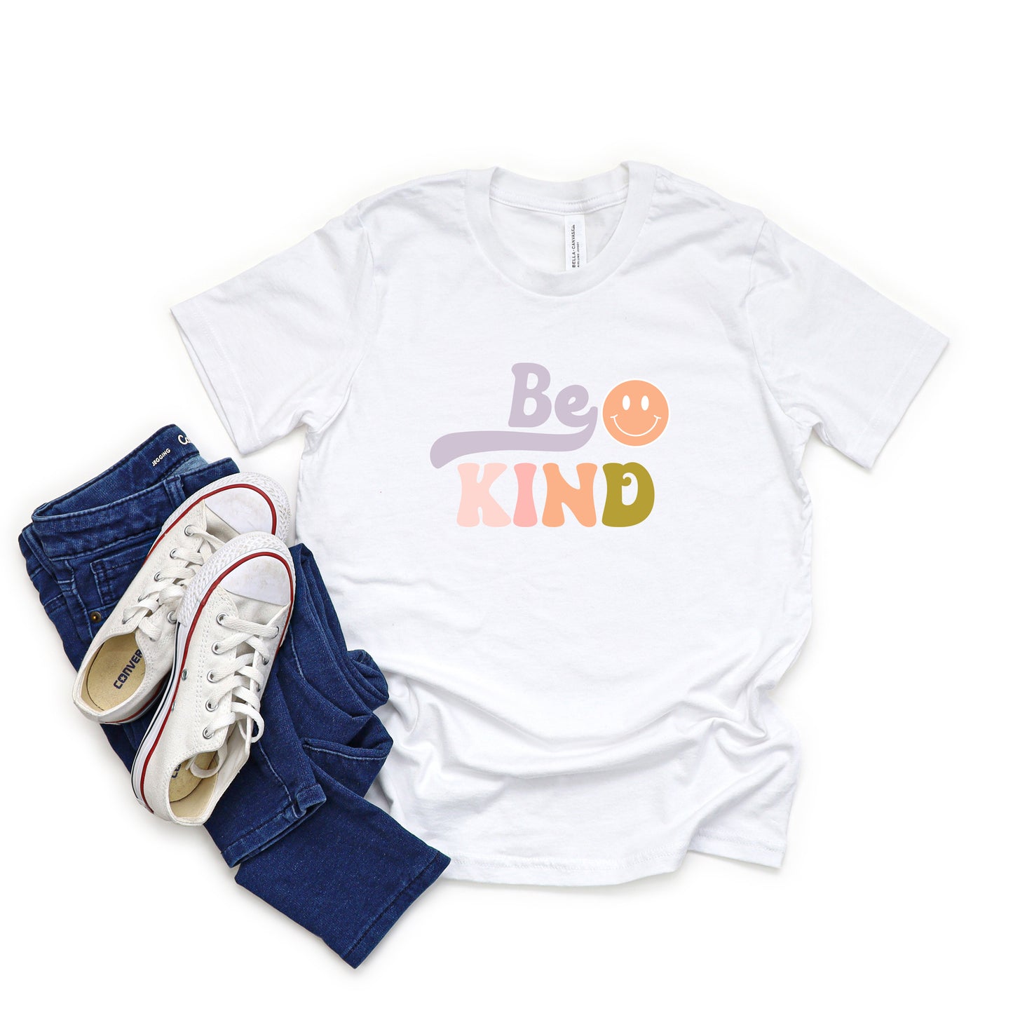 Be Kind Smiley Face | Youth Short Sleeve Crew Neck