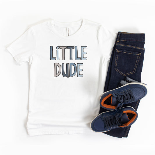 Little Dude Blue | Youth Short Sleeve Crew Neck