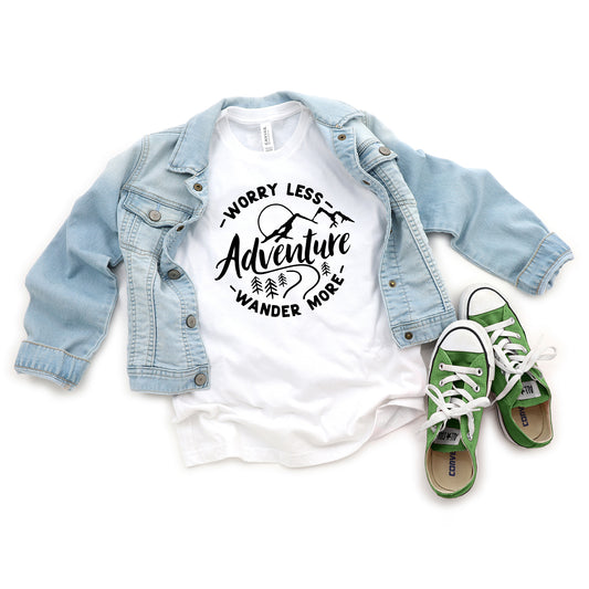 Worry Less Wander More | Youth Short Sleeve Crew Neck