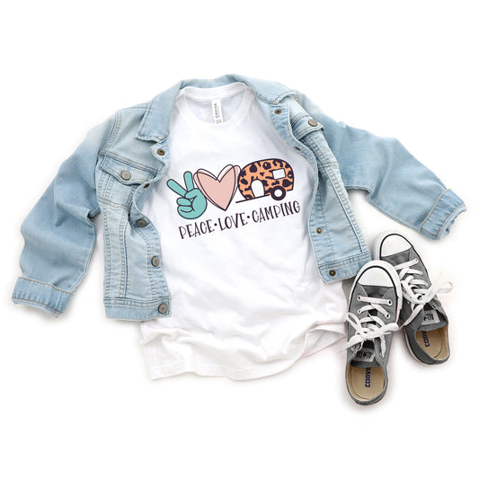Peace Love Camping | Youth Short Sleeve Crew Neck