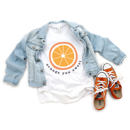 Orange You Sweet | Youth Short Sleeve Crew Neck