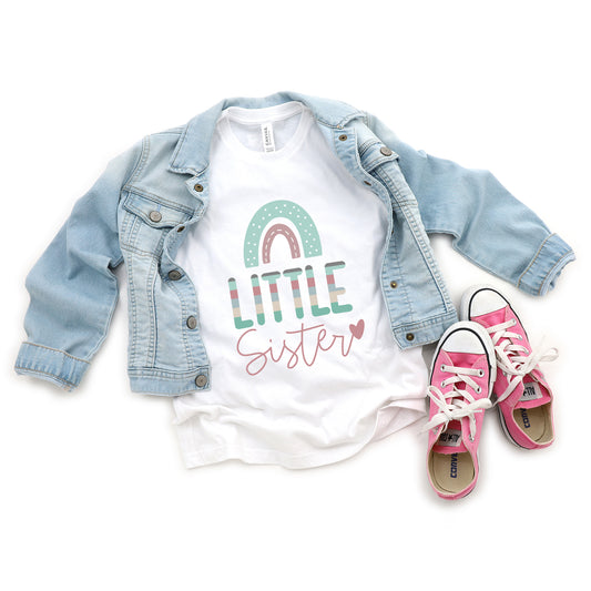 Little Sister Rainbow | Youth Short Sleeve Crew Neck