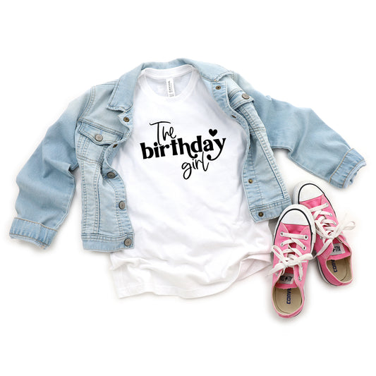 The Birthday Girl Heart | Youth Short Sleeve Crew Neck