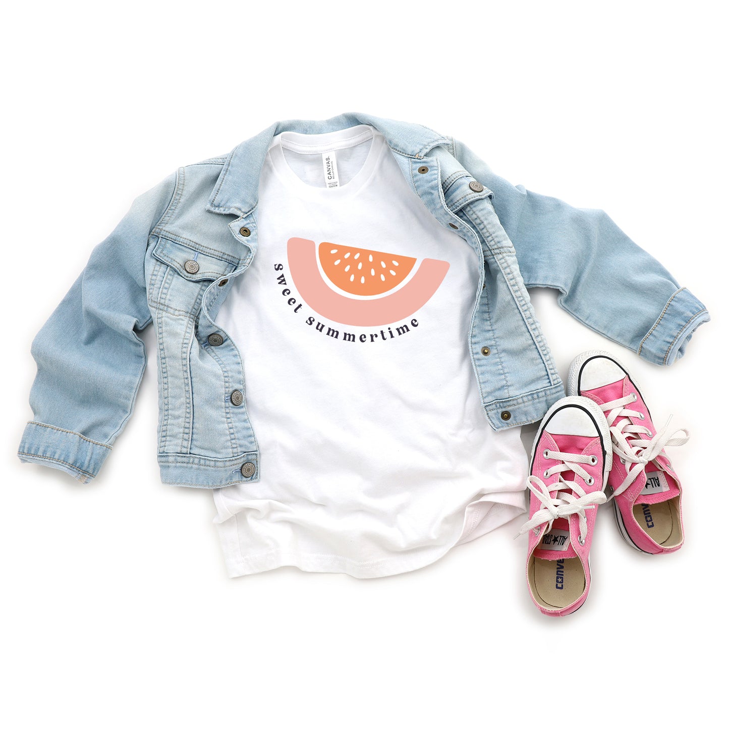 Sweet Summertime Watermelon | Youth Short Sleeve Crew Neck