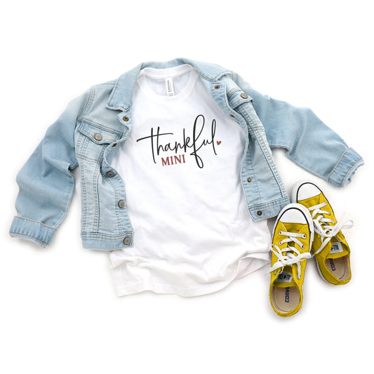 Thankful Mini Heart | Youth Short Sleeve Crew Neck
