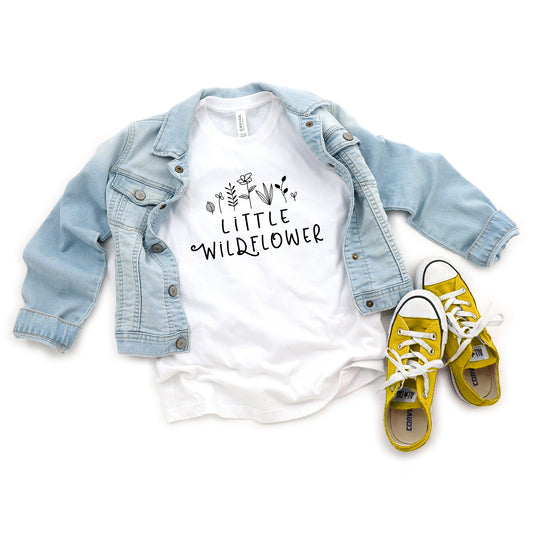 Little Wildflower Flowers | Youth Short Sleeve Crew Neck