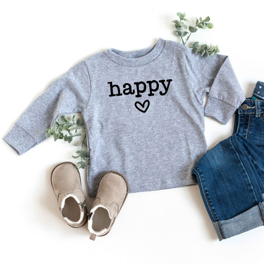 Happy Heart | Toddler Long Sleeve Tee