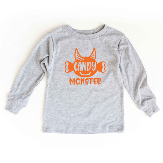 Candy Monster Horns | Youth Graphic Long Sleeve Tee