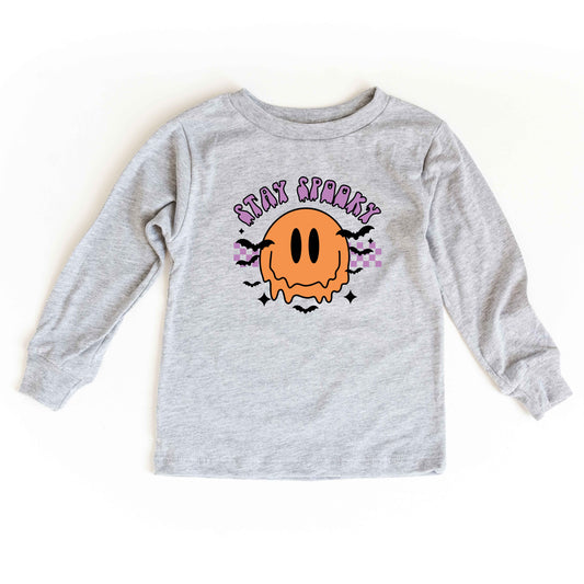 Stay Spooky Smiley Bats | Toddler Graphic Long Sleeve Tee