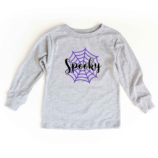 Spooky Web | Youth Graphic Long Sleeve Tee