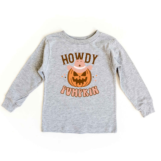 Howdy Pumpkin | Youth Graphic Long Sleeve Tee