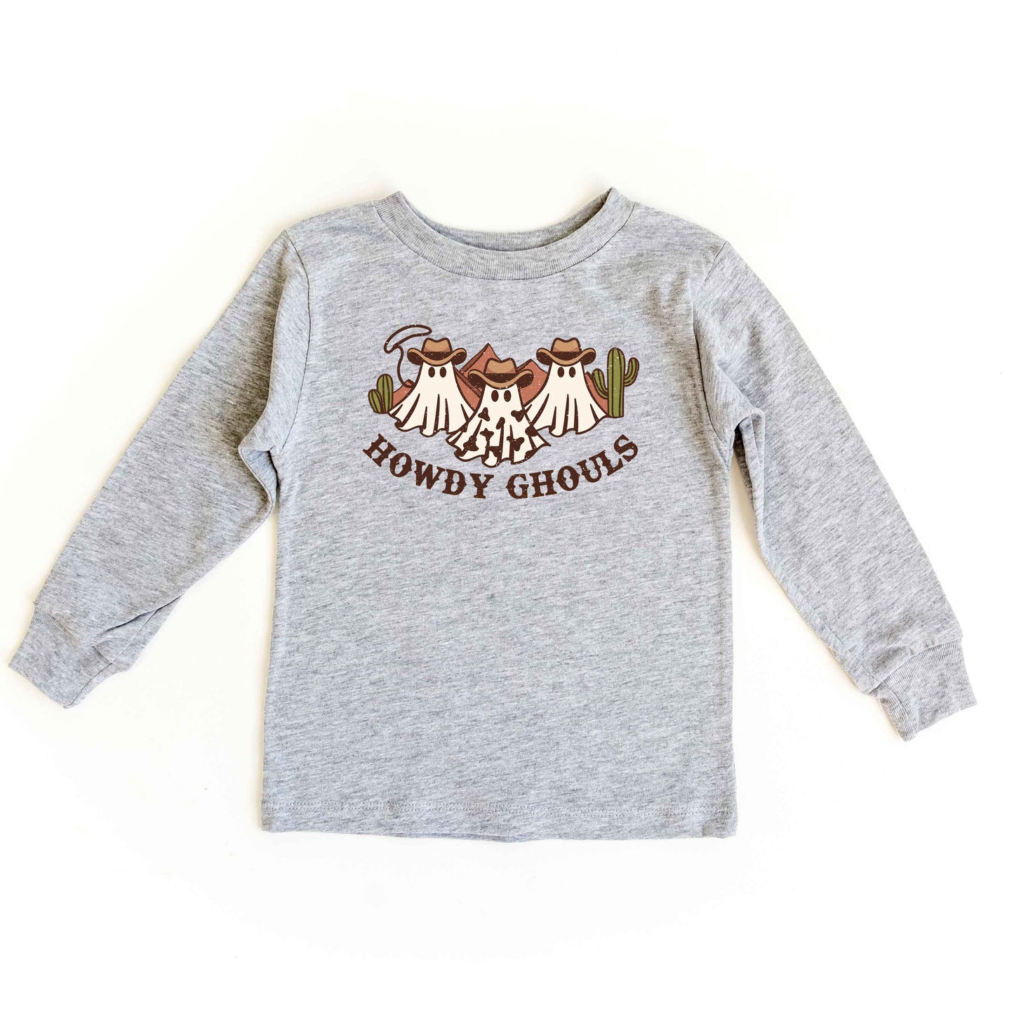 Howdy Ghouls Trio | Toddler Graphic Long Sleeve Tee