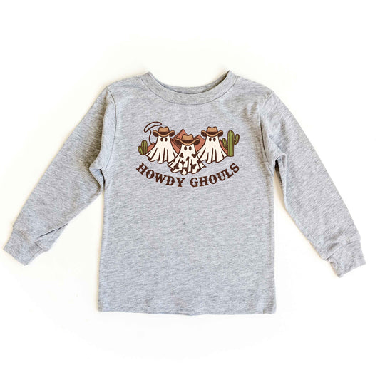 Howdy Ghouls Trio | Youth Graphic Long Sleeve Tee