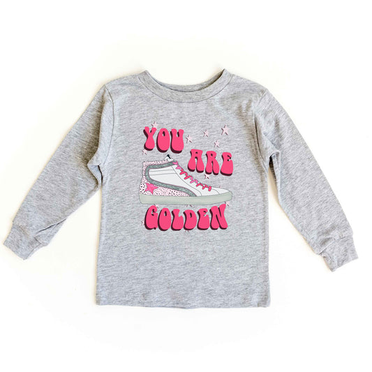 You Are Golden Shoe | Youth Graphic Long Sleeve Tee